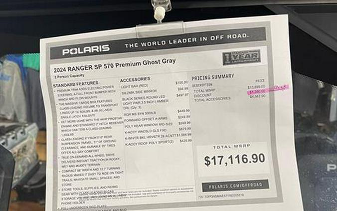 2024 Polaris Ranger SP 570 Premium