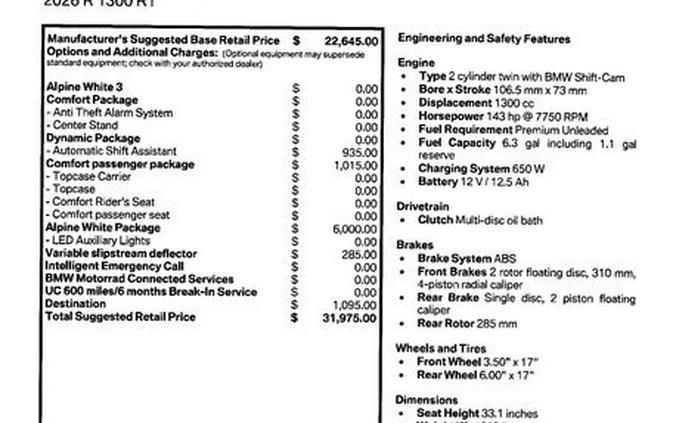 New 2026 BMW R1300 GS
