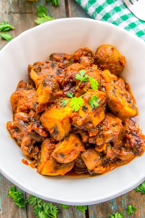 Achari Mushroom Masala