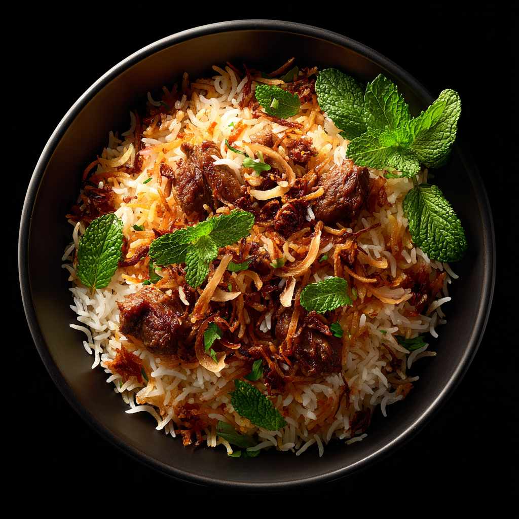 Hyderabadi Goat Dum Biryani