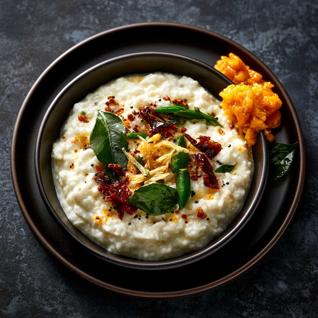 Temple Curd Rice + Pickle