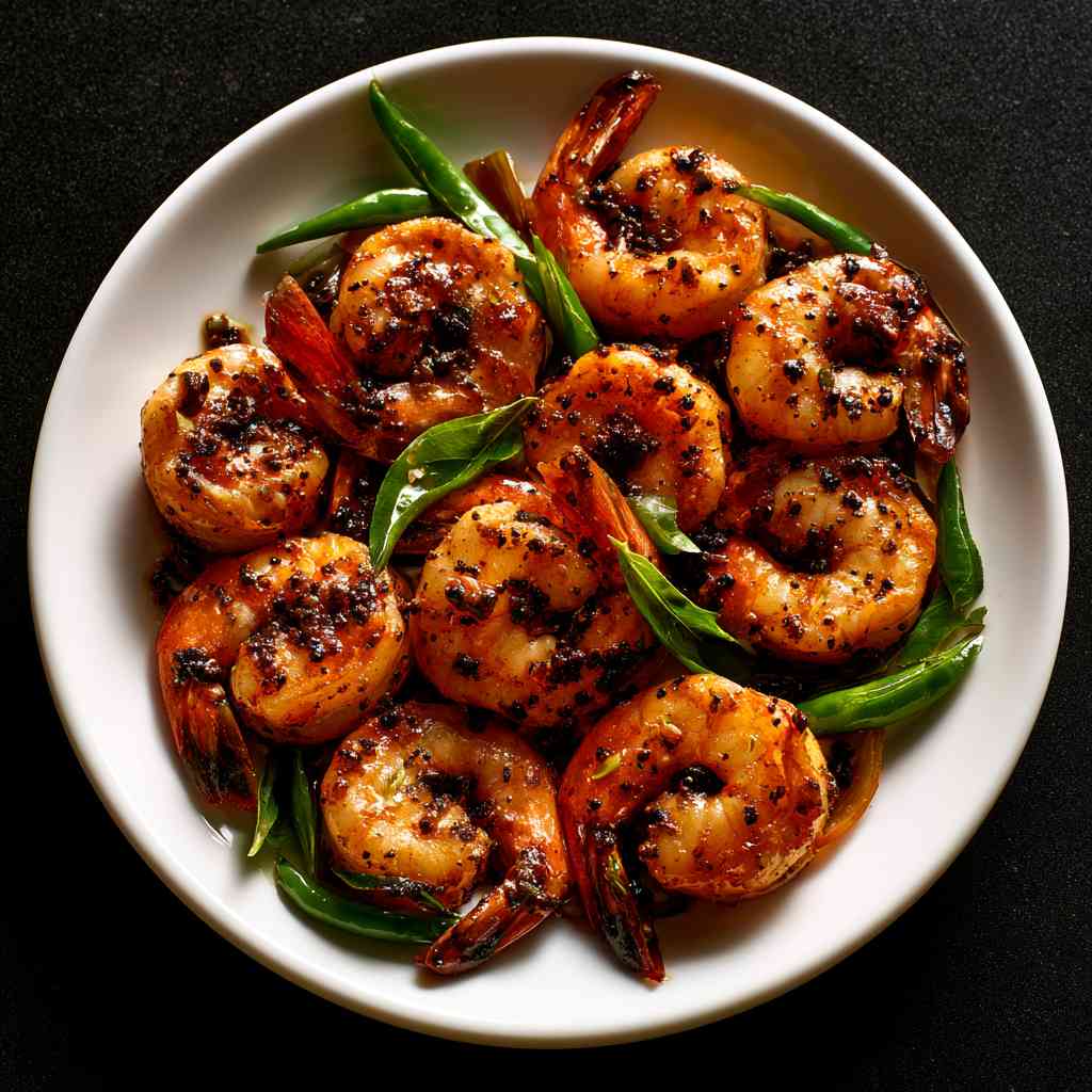Royallu (Shrimp) Pepper Fry
