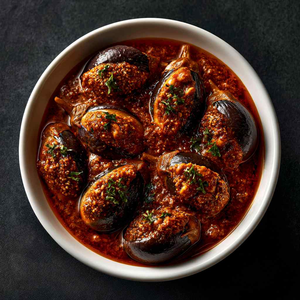 Gutti Venkaya (Tender Eggplant)