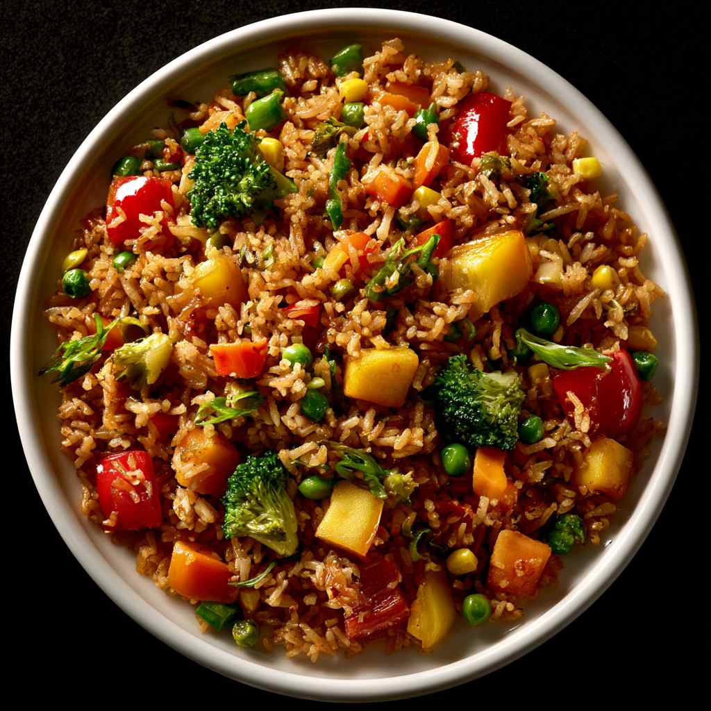 Street Style Veg Fried Rice