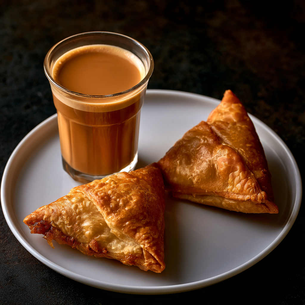Irani Chai With Onion Samosa (2)
