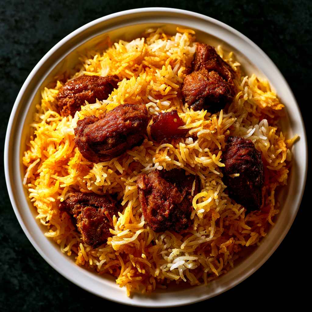 Goat Fry Piece Biryani