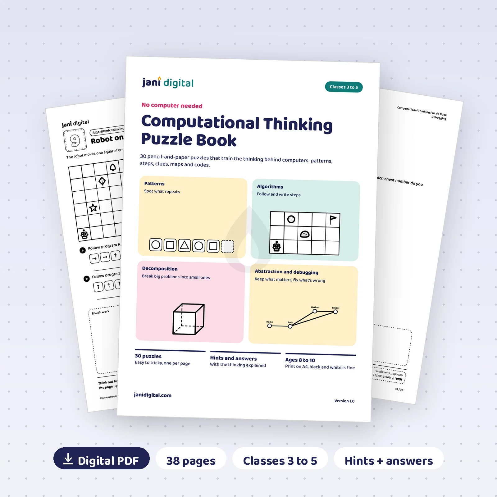 Computational Thinking Puzzle Book sample pages