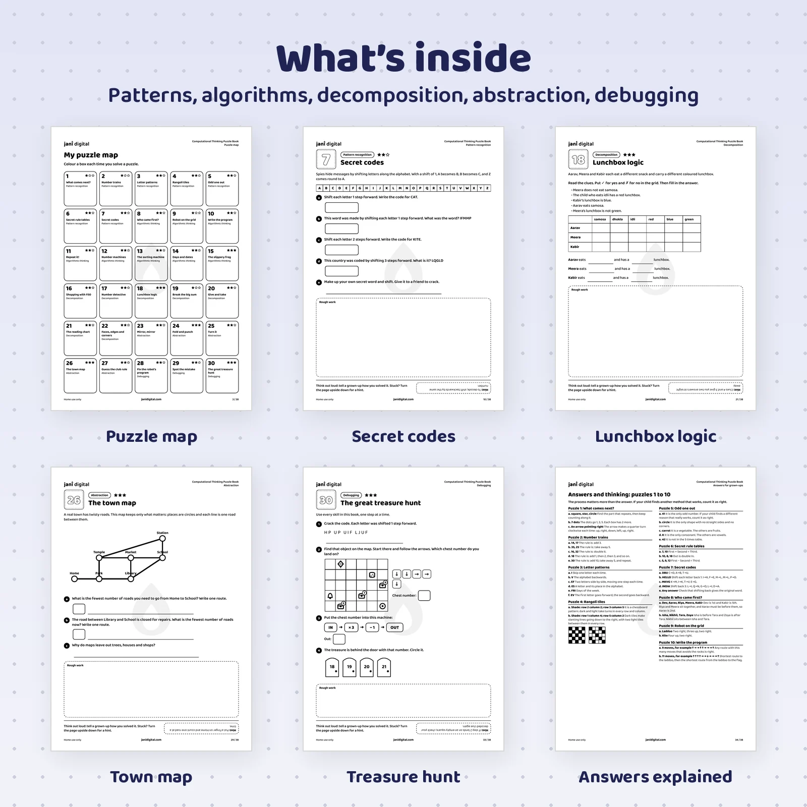 Computational Thinking Puzzle Book sample page 3