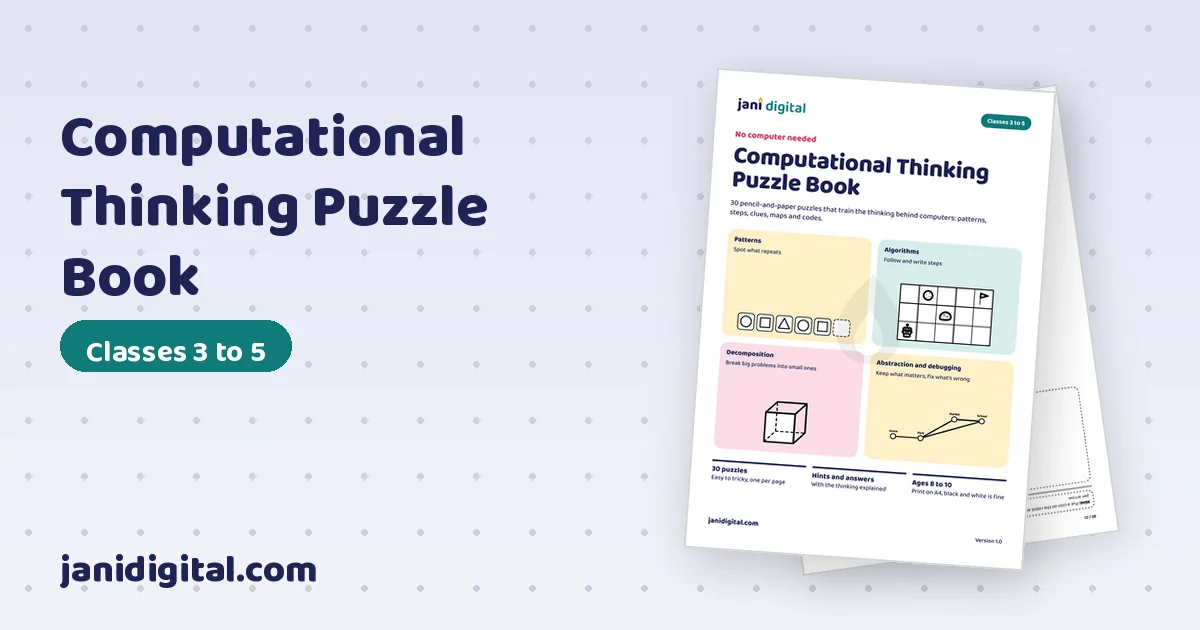 Computational Thinking Puzzle Book sample page 5