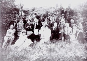 Henry B. Snell with students. Photographer unknown. Image courtesy of a private collection.