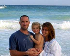 Kevin Forest with his family, 2007. Image courtesy of the artist.