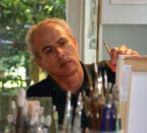 Jan Lipes in his Studio, 2004. Image courtesy of the artist.