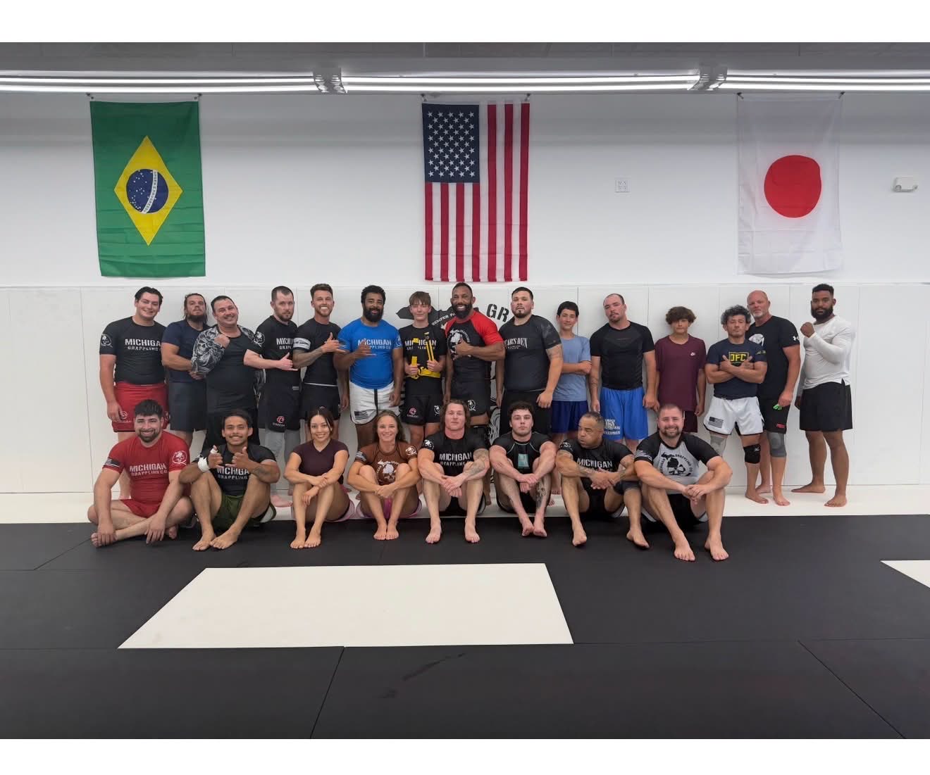 The whole team