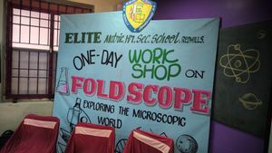 Thumbnail for Foldscope workshope at sengundram Elite School