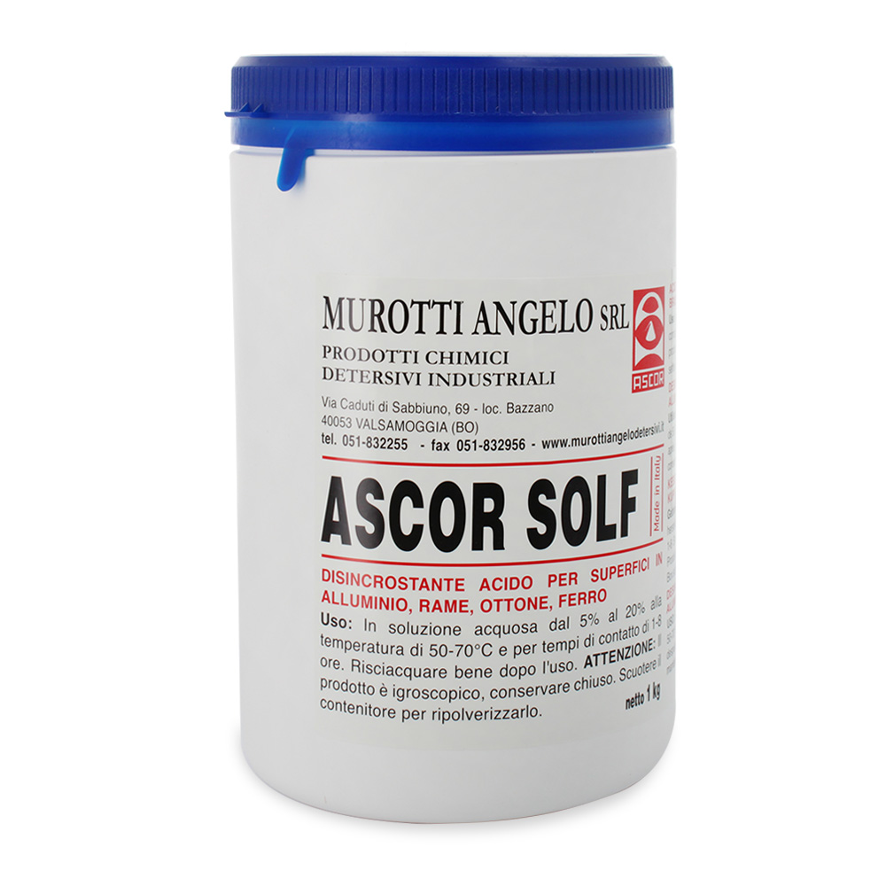 Disincrostante barattolo 1Kg acido per alluminio, rame, ottone, ferro