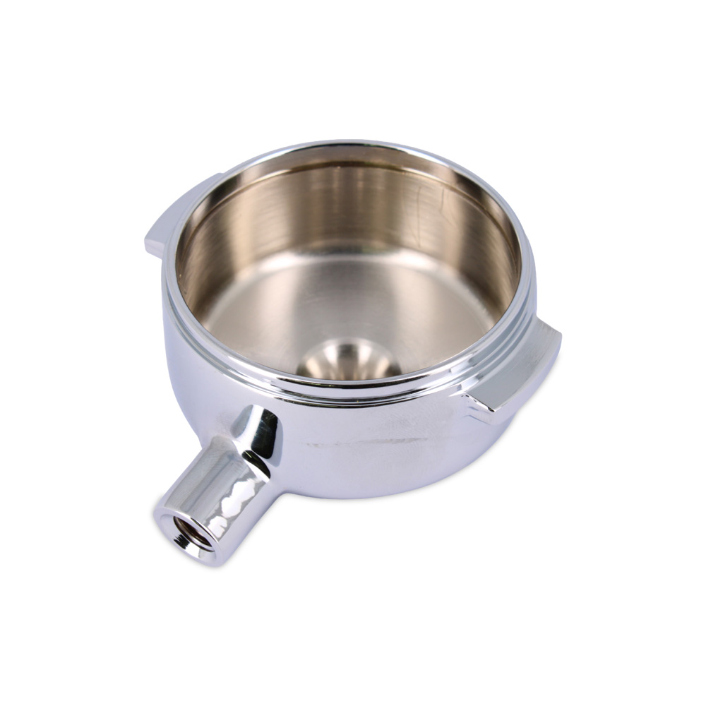 Coppa portafiltro attacco beccucci Ø3/8, attacco manopola M10, alette 5,5mm