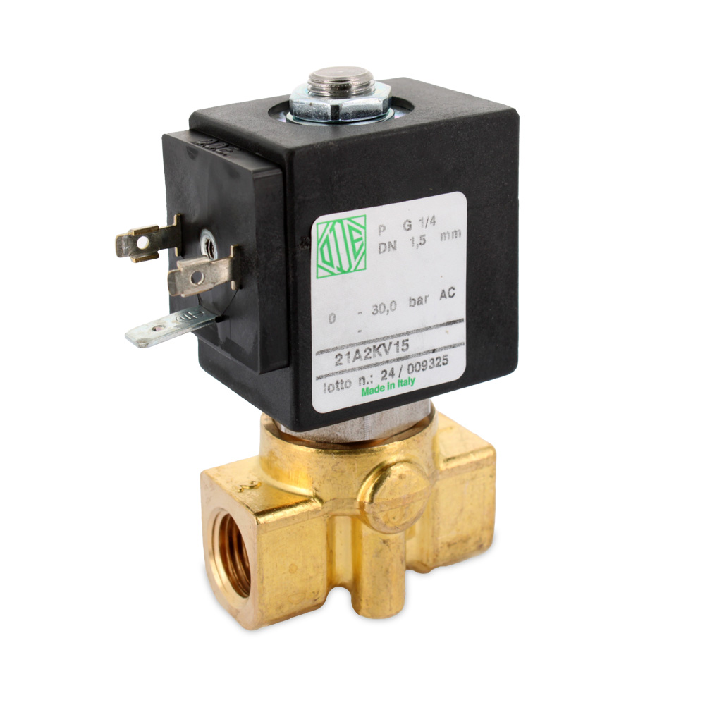 Elettrovalvola Ode 2 vie 230V 50/60Hz raccordi Ø 1/4 FF con bobina BDA08223DS