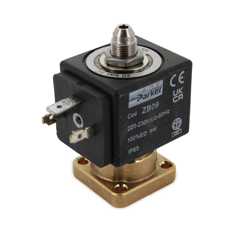 Elettrovalvola Parker 3 vie con bobina attacco conico ZB09 9W 220/230V 50/60Hz