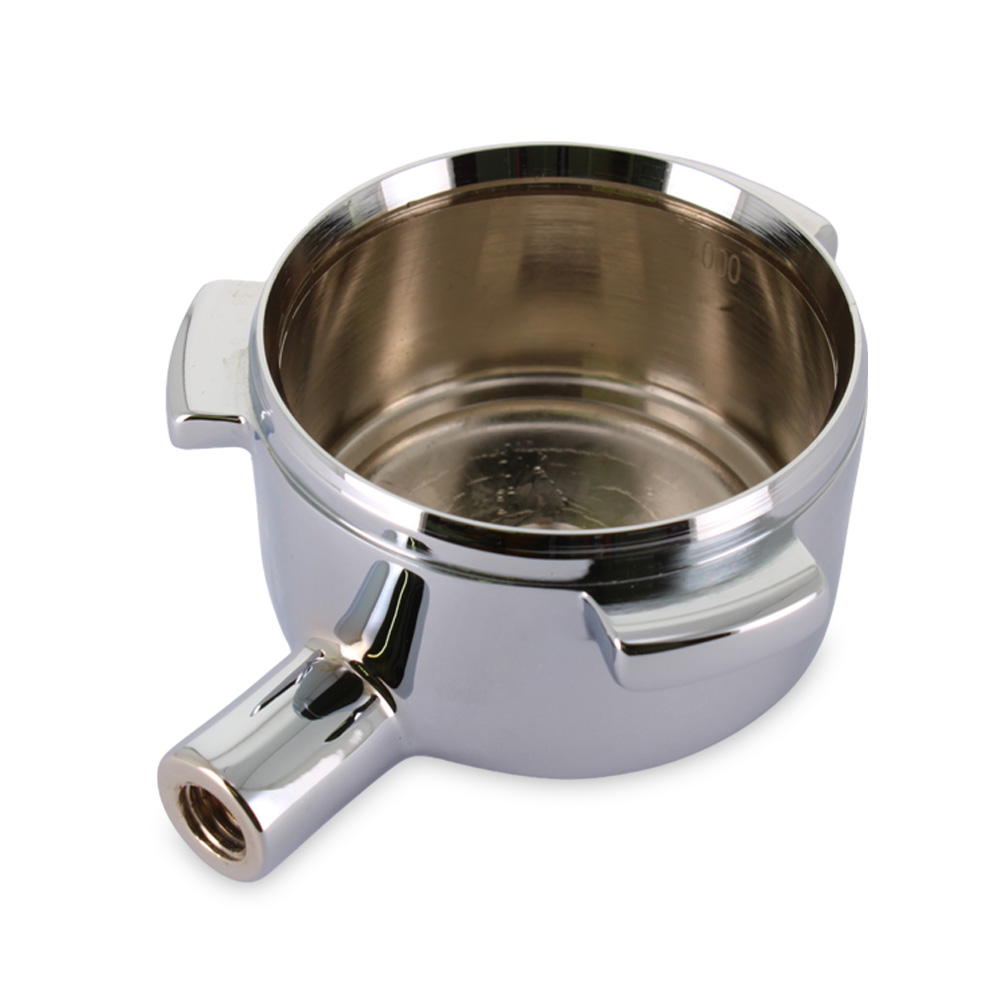 Coppa portafiltro attacco beccucci Ø3/8 , attacco manopola M10, alette 7,4mm