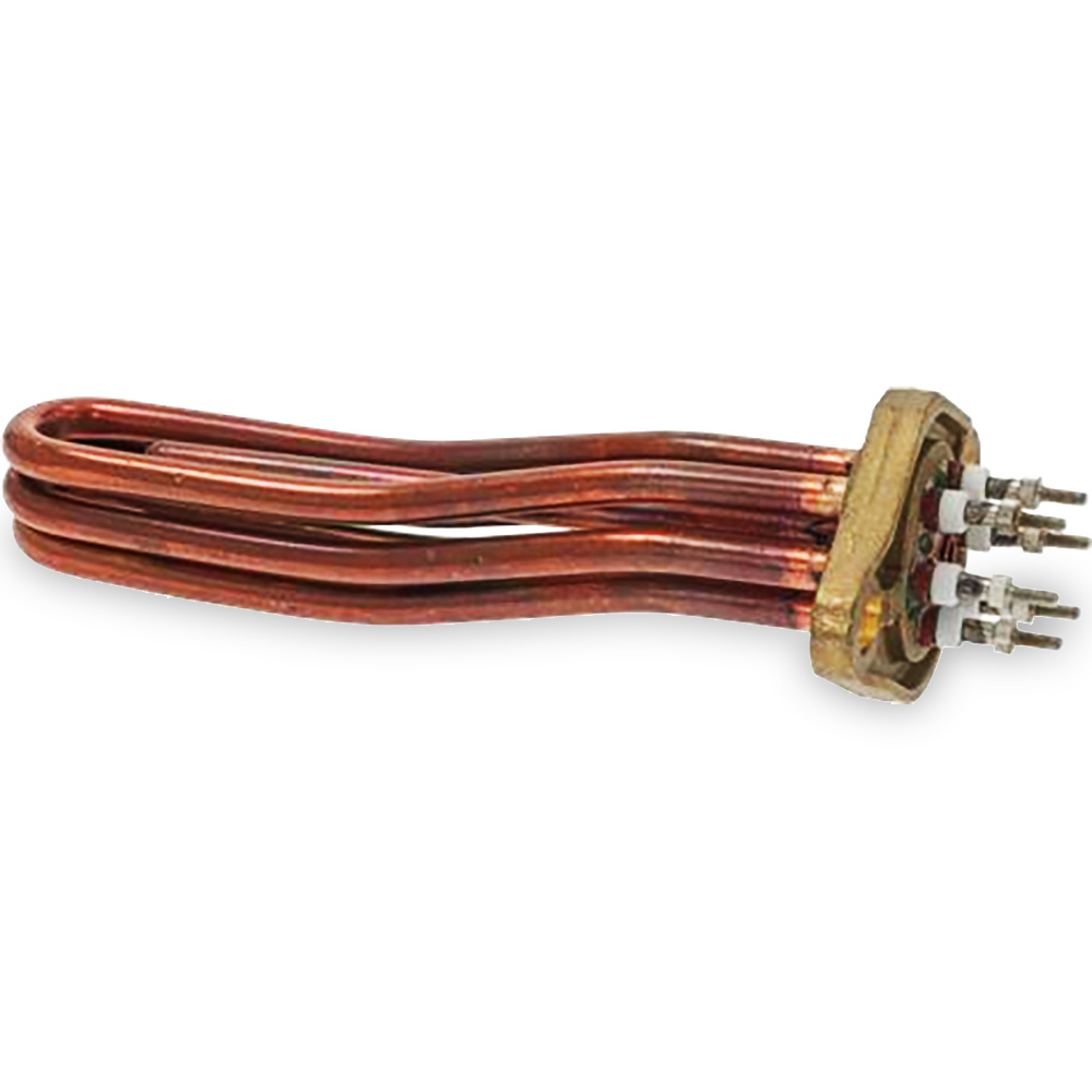Resistenza 2700/2940W 230/240V 6 poli, flangia 95x57mm con portabulbo, immersion