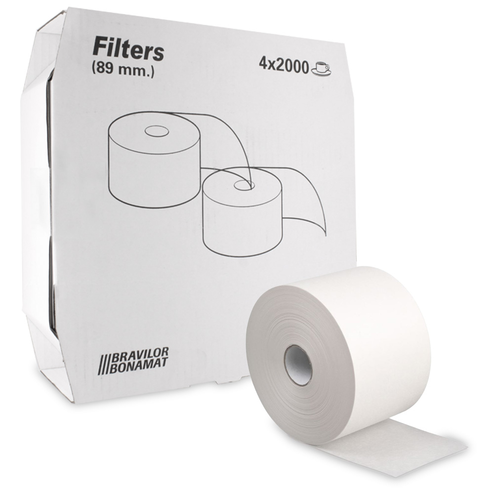 Rotoli carta filtro 89 mm 4x2000