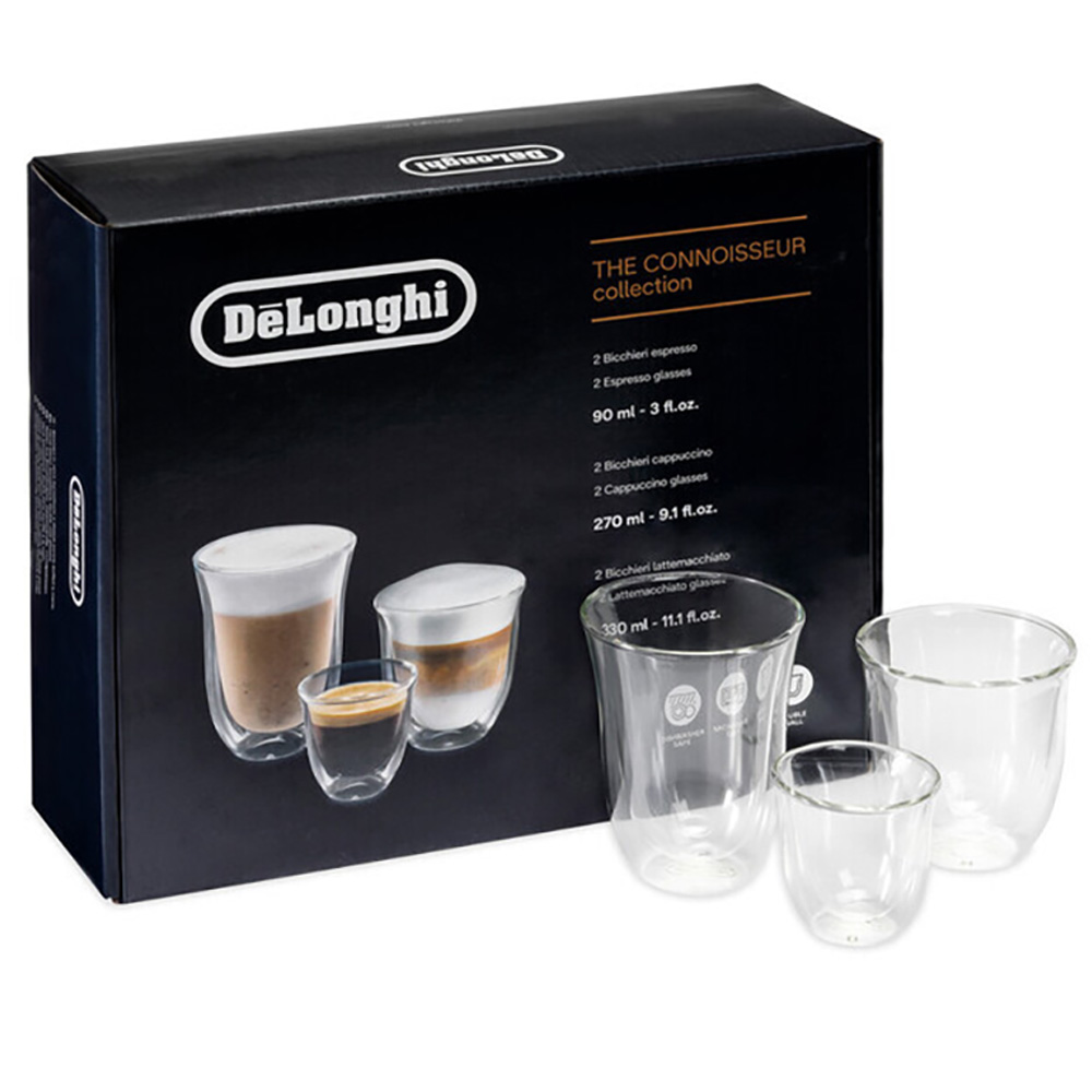 The connoisseur collection : 2 bicchieri espresso 90ml, 2 bicchieri cappuccino 2