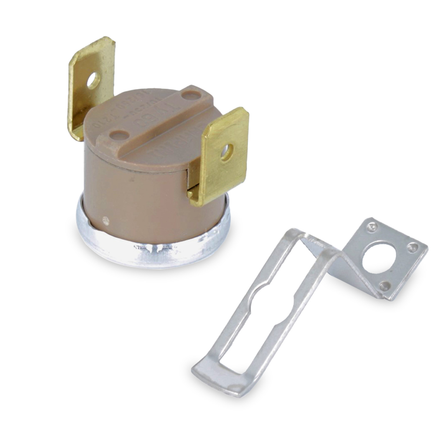 Termostato scatto fisso n.c. ty60 110° faston verticali da 6,3 mm adattabile