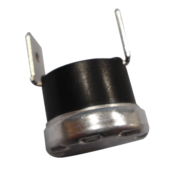 Termostato scatto fisso n.c. 125° klixon faston verticali 6,3 mm adattabile
