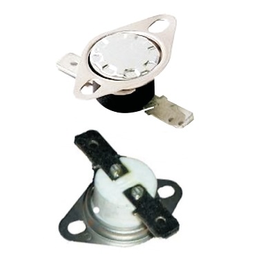 Termostato scatto fisso n.c. ceramico 180° con occhielli di fissaggio faston ori