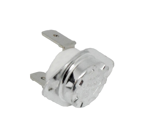 Termostato scatto fisso n.c. ceramico 175° faston verticali da 6,3 mm - fondello