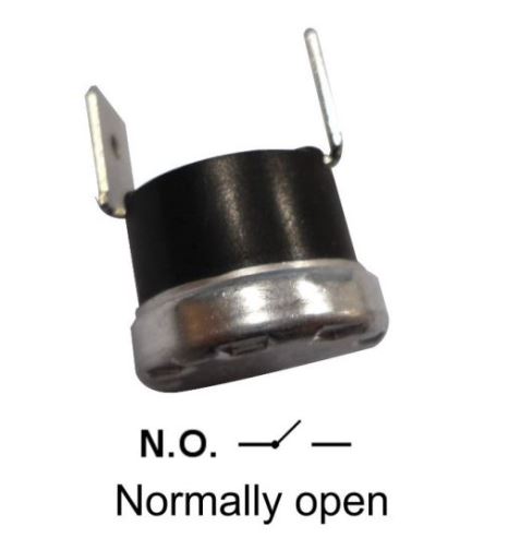 Termostato scatto fisso n.a. 105° klixon faston verticali 6,3 mm adattabile