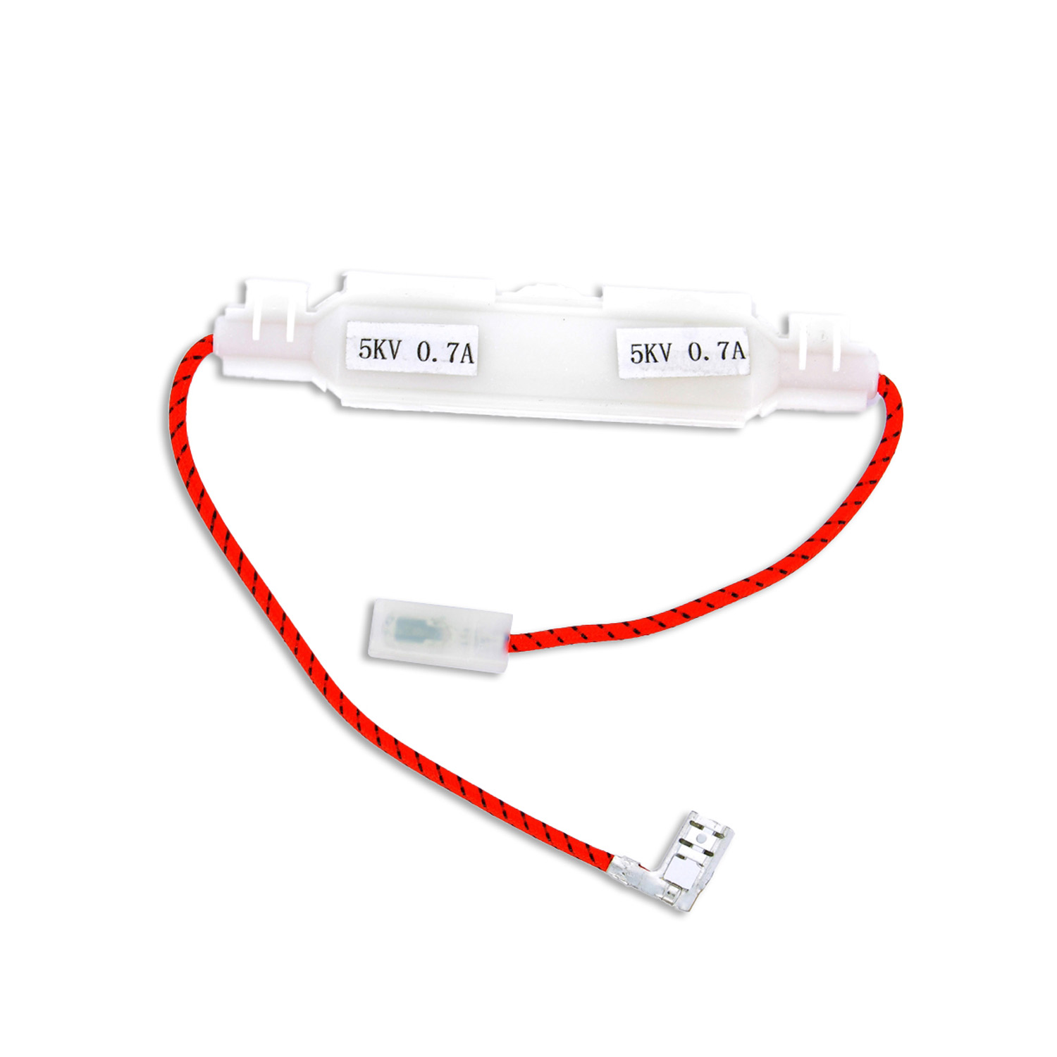 Fusibile cablato con protezione 700ma 5kv - faston 4,8 + 6,3mm adattabile