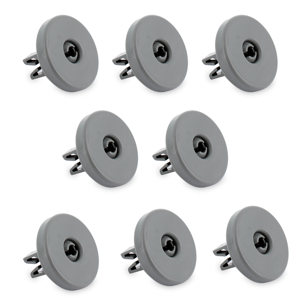 Ruota grigia cestello lavastoviglie kit 8pz