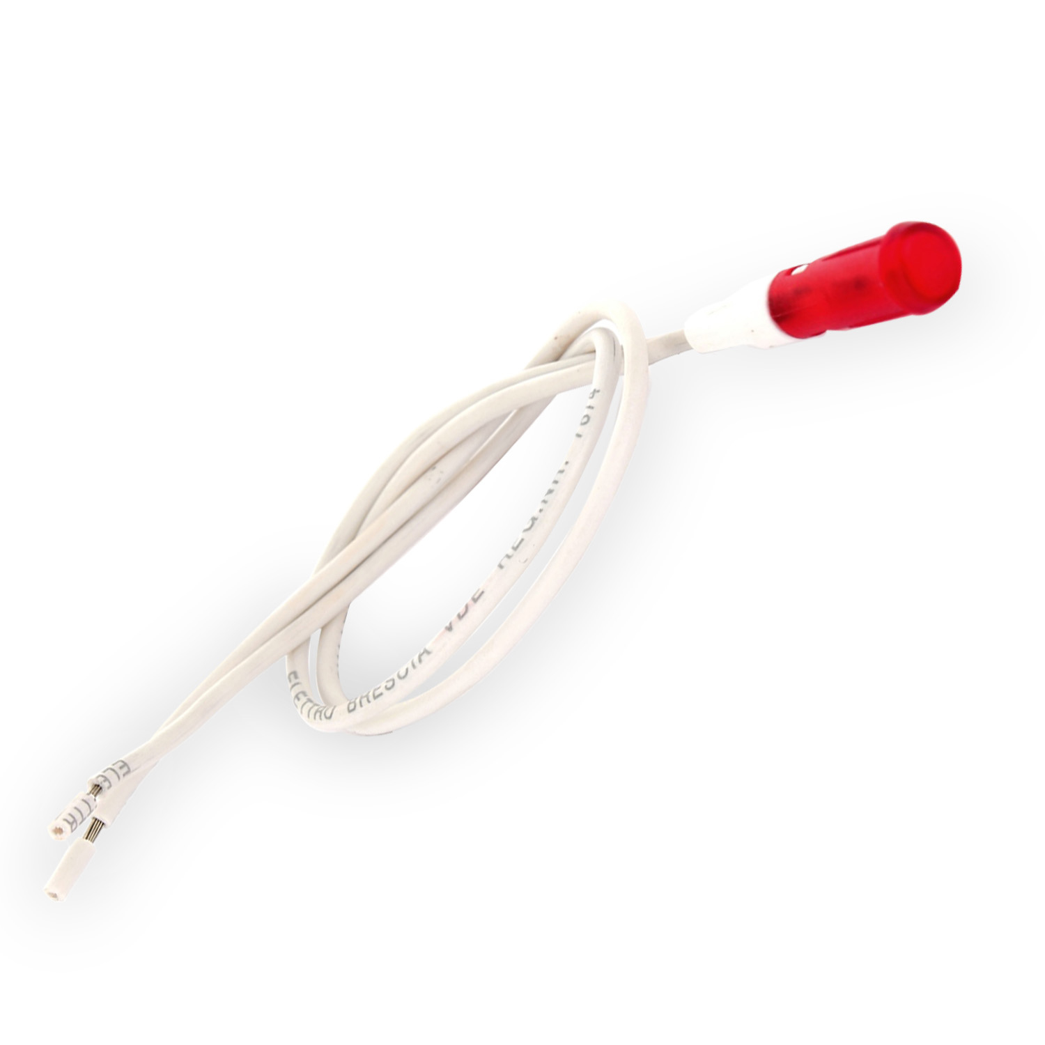 Spia luminosa rossa 220v Ø 6 mm con cavetti adattabile  el3100 el3200