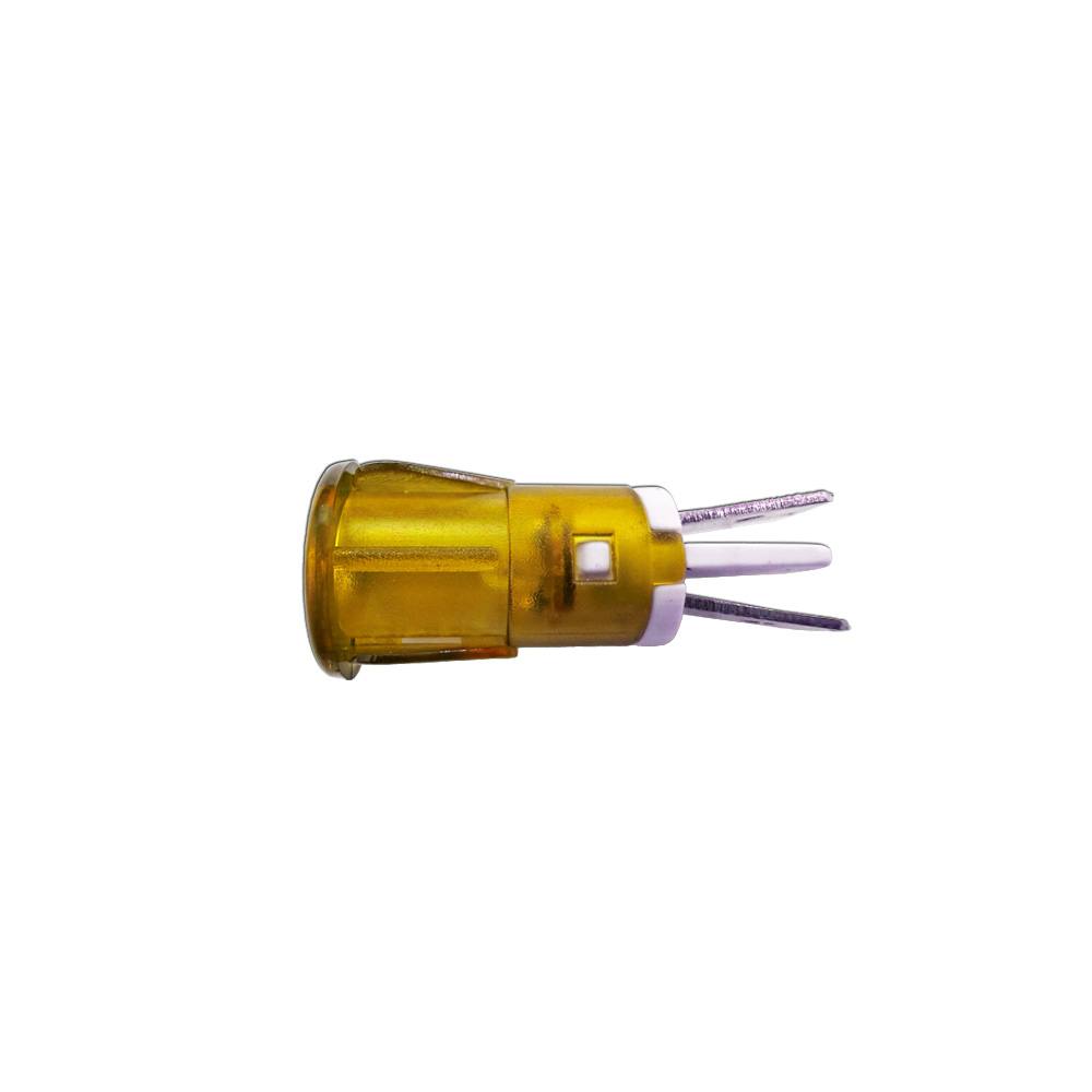 Spia luminosa di colore giallo Ø 12mm 2 faston adattabile