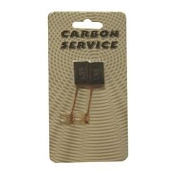 Blister da 2 carboncini 6,2 x 10 x 21,5 mm con terminali per trapano adattabile