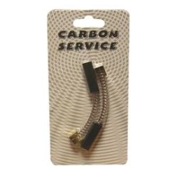 Blister da 2 carboncini 6 x 7 x 11/12,5 mm con molle e terminali per trapano ada