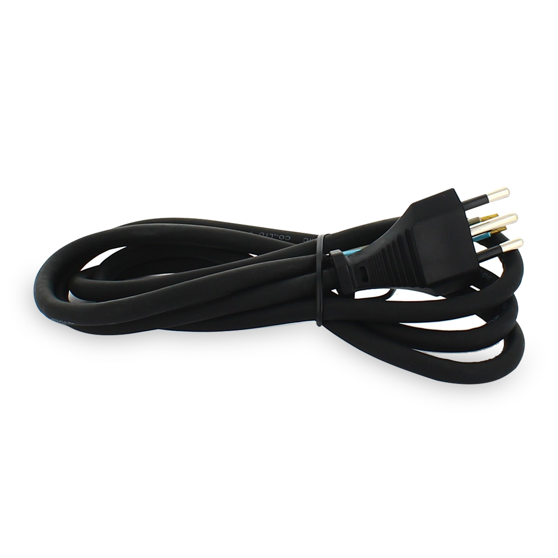 Cavo alimentazione gommato nero 1,5mt 3x1mm spina italia adattabile