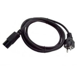 Cavo gommato completo 4mt 3x1mm spina schuko + connettore iec c15 adattabile vap