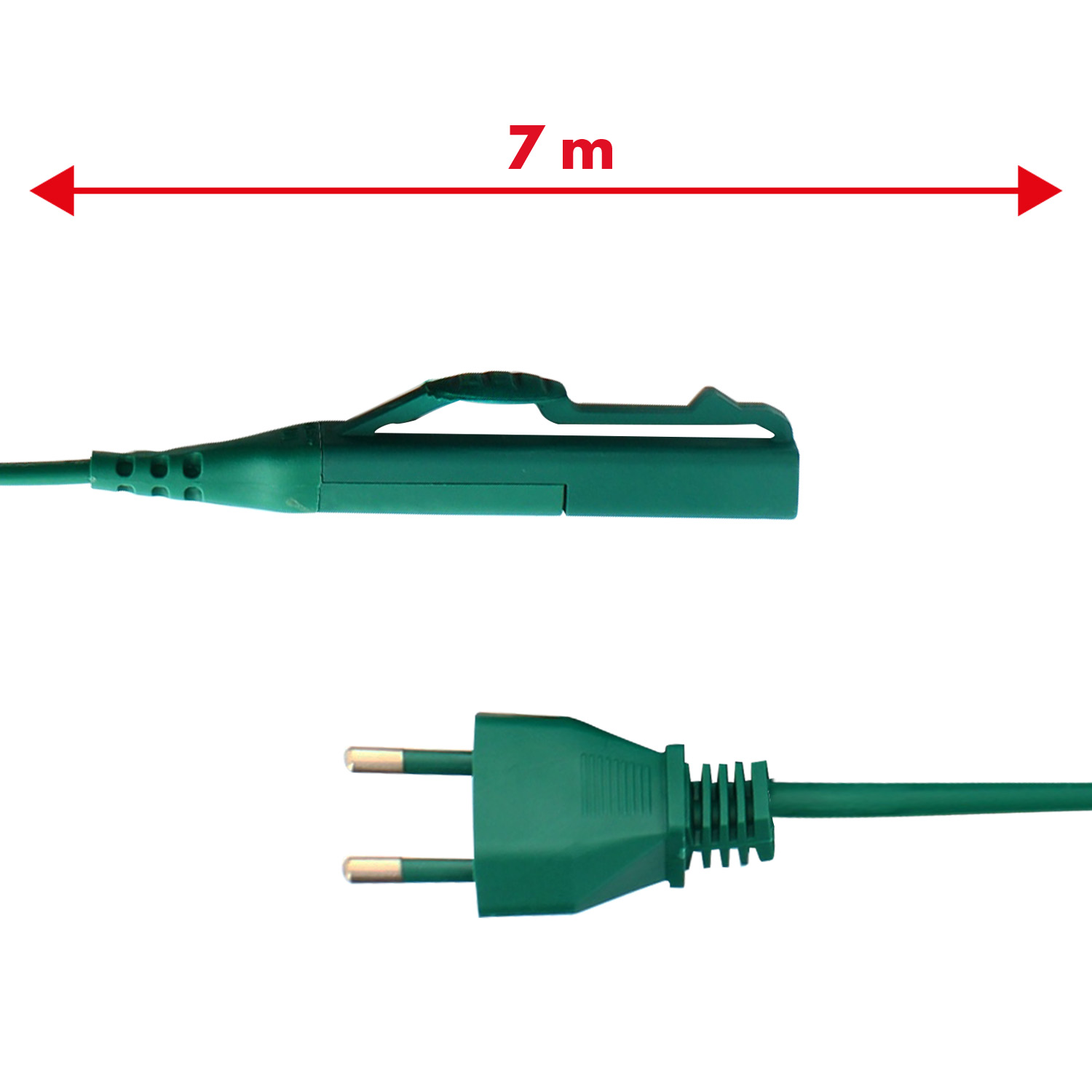 Cavo alimentazione verde 7mt 2x0,75mm spina Italia per modello VK140