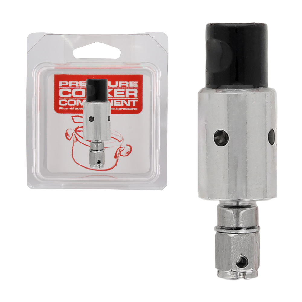 Valvola esercizio con raccordo piccolo inox Ø foro coperchio pentola 7mm in blis