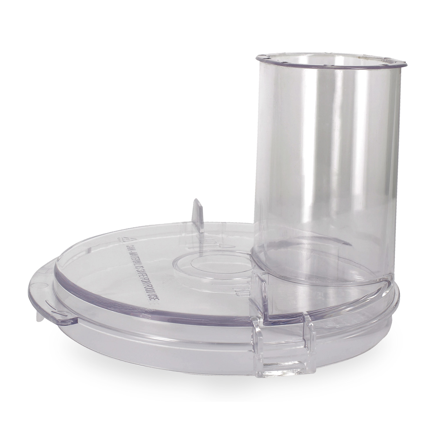 Coperchio contenitore food processor completo di pressino confezionato in scatol