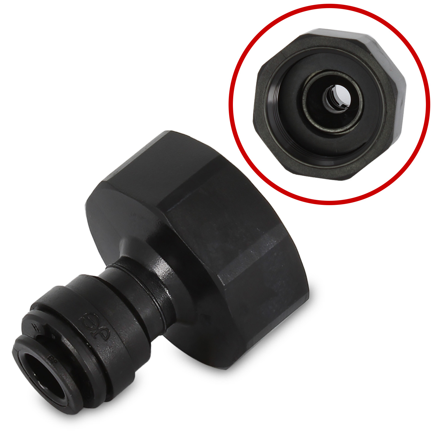 Raccordo dritto adattatore Ø 8mm - 3/4 femmina