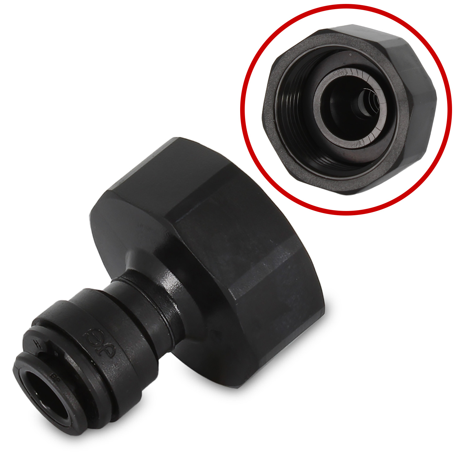 Raccordo dritto adattatore Ø8 mm - 3/4 femmina