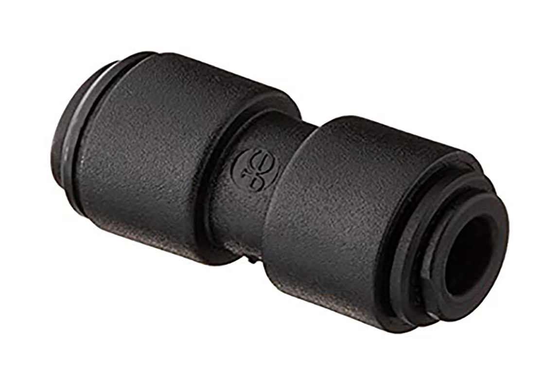 Raccordo dritto 2 attacchi Ø 6mm a pressione