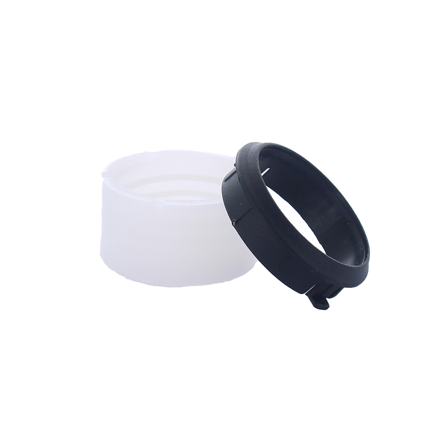 Raccordi a vite e anelli clip 1 bianco + 1 nero flessibile Ø 40mm più nostro c
