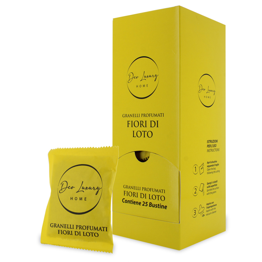 Espositore granuli profumati "Fiori di loto" , 25 bustine da 35 gr