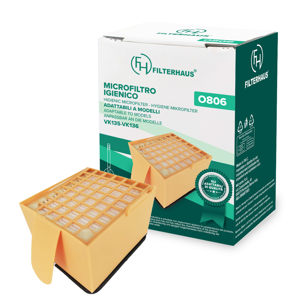 Filtro igienico in scatola adattabile modelli vk135/vk136 marca: adattabili foll