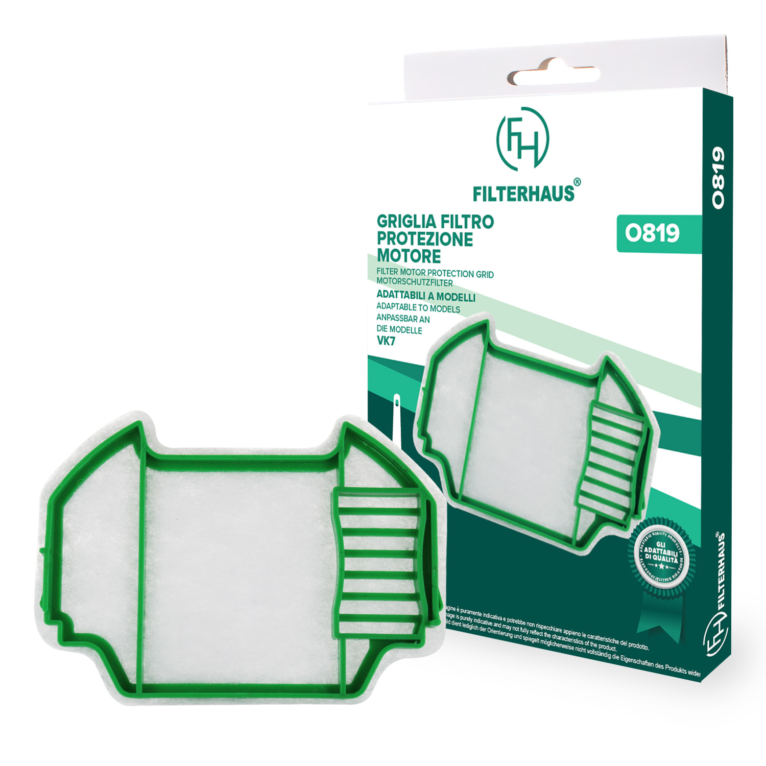Filtro griglia protezione per VK7, adattabile