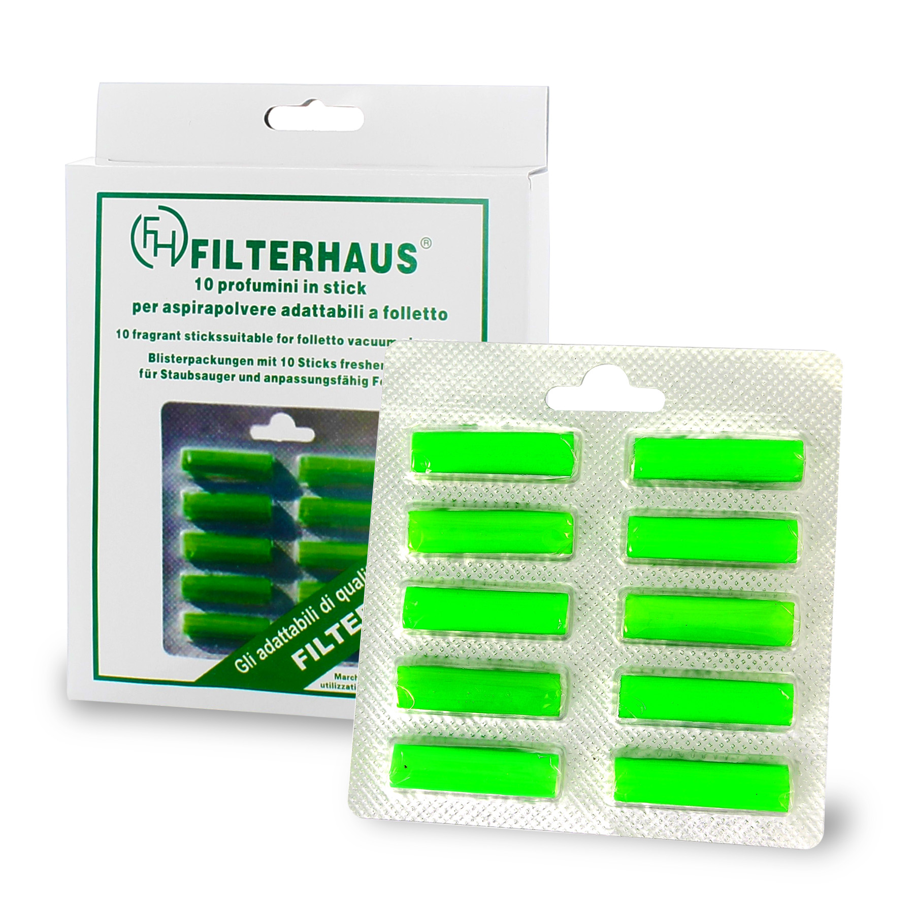 Profumatore in scatola da 10 stick Verdi adattabile a modelli VK116 > VK131